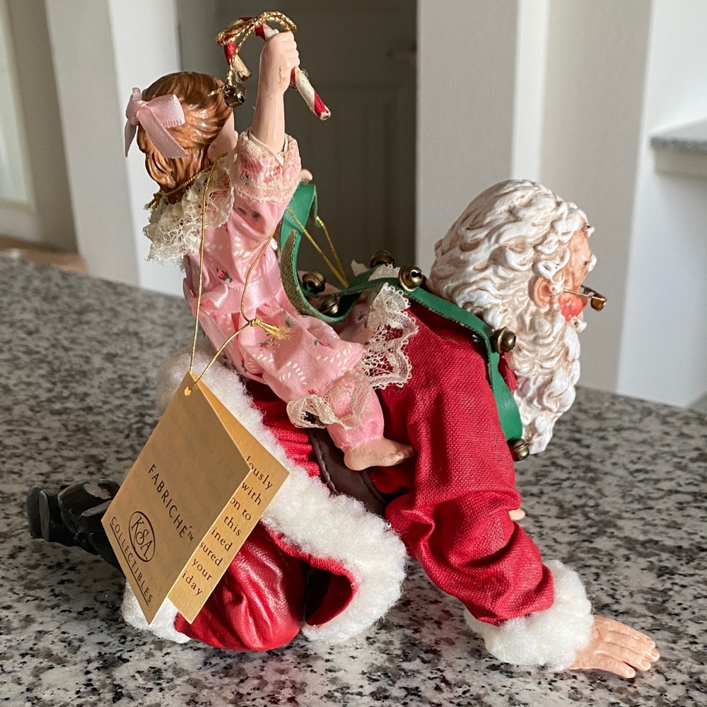KS Adler Limited Edition Santa and Child Figurine VINTAGE - Picture 7 of 17